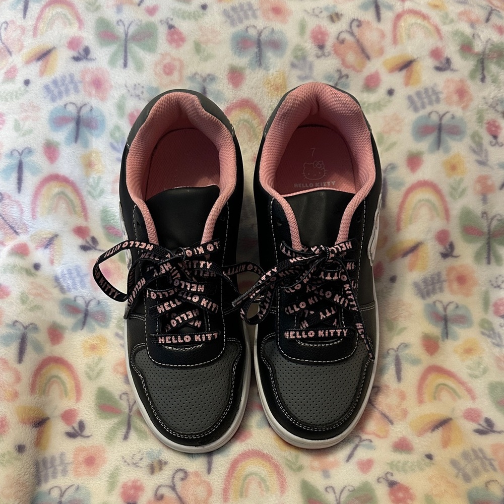 Hello Kitty Black and Pink Sneakers for women and kids!